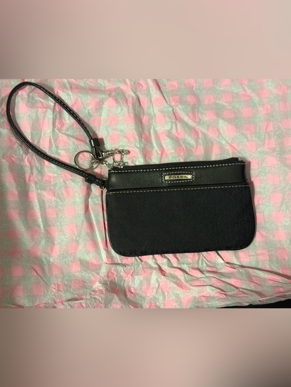 Fossil Black Wristlet Wallet